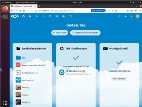 Abbildung 3: Das Nextcloud Dashboard wird neuen Benutzern angezeigt und stellt die Zentrale von Nextcloud dar.