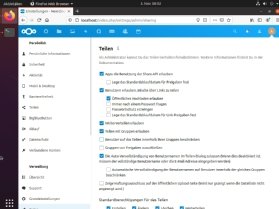 Abbildung 6: Das Teilen von Dokumenten kann in Nextcloud Hub durch Administratoren gesteuert werden