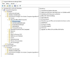 Abbildung 3: Gruppenrichtlinien für Office 2016/2019.