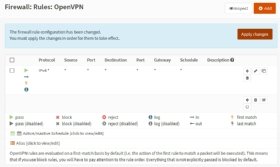 Abbildung 6: Firewall-Regeln in OPNsense anlegen.