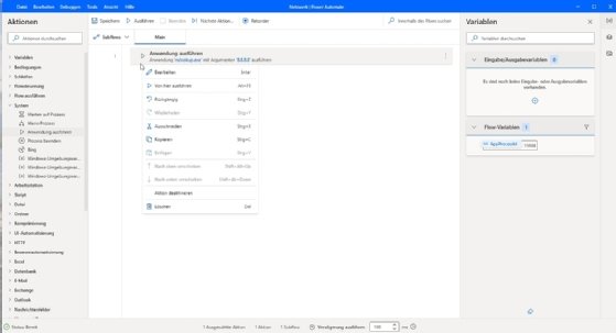 Abbildung 3: Passen Sie die Aktionen Ihres Workflows nach Ihren Bedürfnissen an.