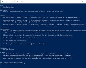 Abbildung 2: Mit der PowerShell auf SQL-Datenbanken zugreifen.