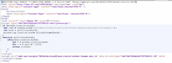 Der Inhalt der Website, die hinter der URL liegt.