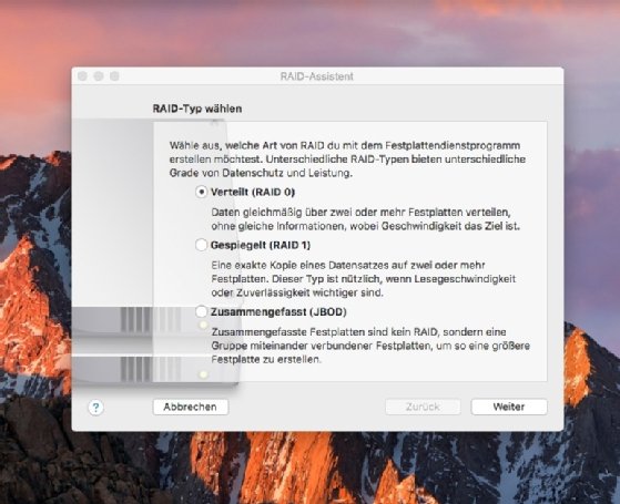 RAIDs in macOS anlegen.
