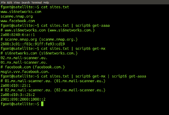 Mit script6 kann man die Domain-Namen beziehen, die zu einer Zielseite gehören.