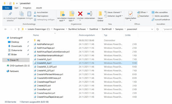 Abbildung 3: Die Verwaltung von StarWind Free Virtual SAN lässt sich auch mit der PowerShell durchführen.