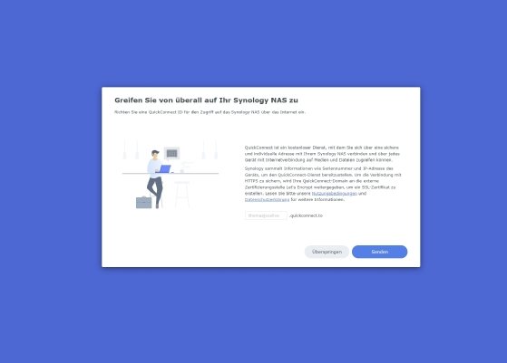 Abbildung 8: Einrichtung von QuickConnect auf einem Synology NAS für den Aufbau einer Private Cloud