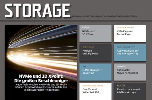 Auf mehr als 20 Seiten erläutern wir Ihnen alles Wissenswerte über NVMe und 3D-XPoint