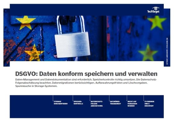 Kostenloses E-Handbook: Daten DSGVO-konform speichern