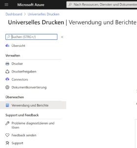 Abbildung 1: Verwalten von Universal Print im Microsoft Azure-Portal.