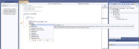 Abbildung 2: Visual Studio ist ein ideales Hilfsmittel für die Entwicklung.