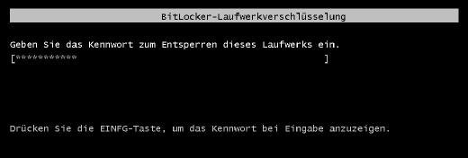 Die BitLocker-Laufwerksverschlüsselung sichert die Datenträger ab.
