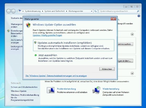 Abbildung 2: Stellen Sie sicher, dass Ihr Windows 7 Desktop wirklich aktuell ist.