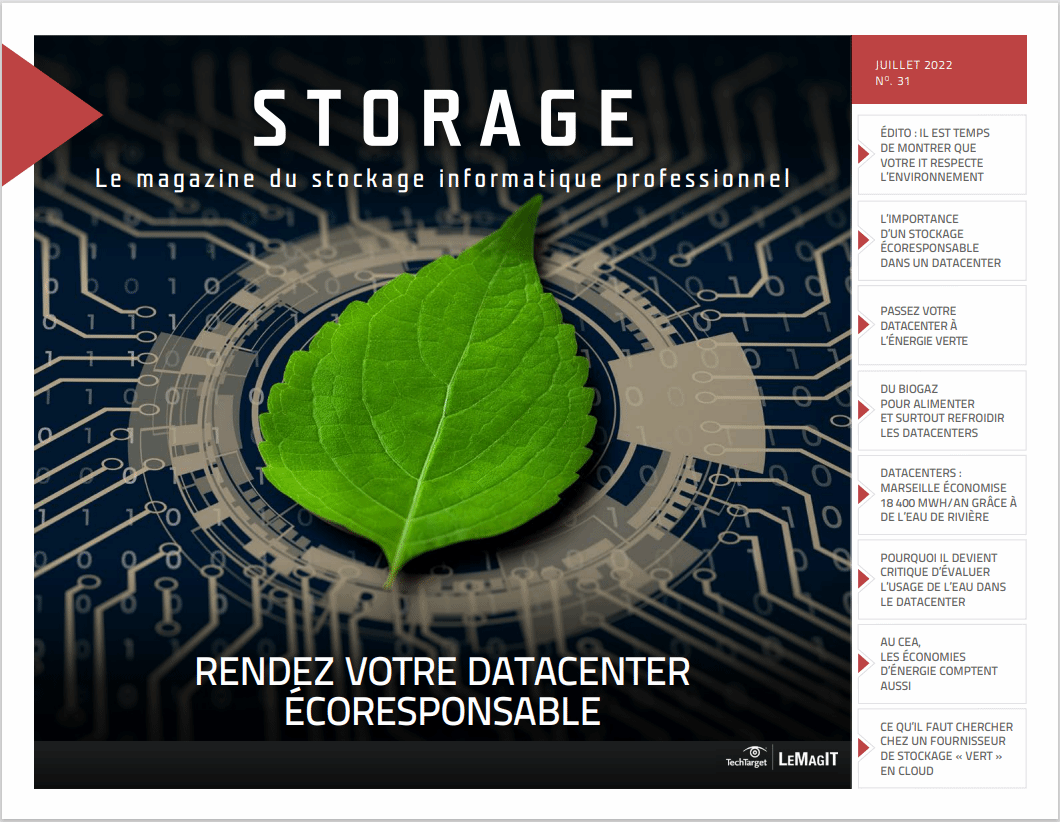 Storage 31 – Rendez votre datacenter écoresponsable
