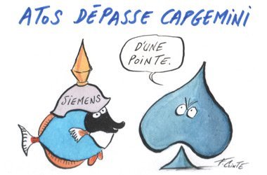 Dessin: Le dessin de François Cointe - Atos dépasse CapGemini