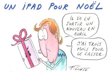 Dessin: Le dessin de François Cointe - un iPad pour Noël