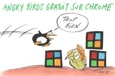 Dessin: Le dessin de François Cointe - Angry Birds sur Chrome