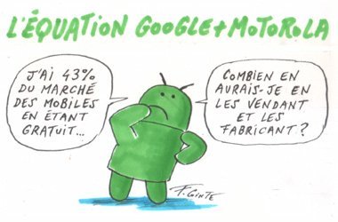 Dessin: Le dessin de François Cointe - Google + Motorola