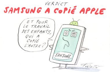 Dessin: Le dessin de François Cointe - Samsung a copié Apple