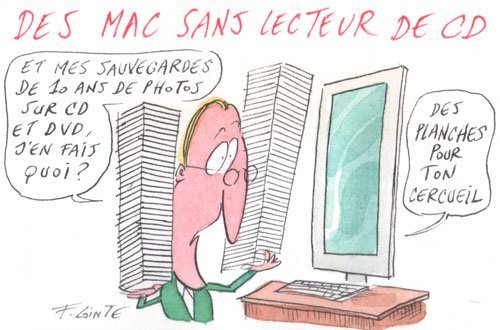 Dessin: Le dessin de François Cointe : iMac sans CD