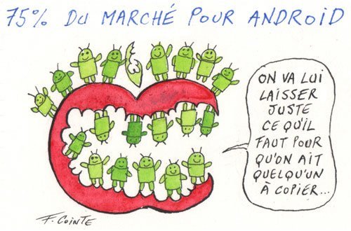 Dessin: Le dessin de François Cointe - Android creuse l'écart