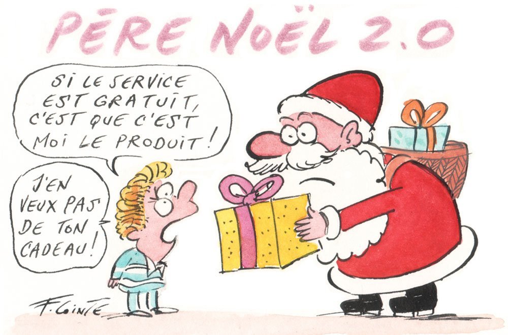Dessin: Le dessin de François Cointe - Père Noël 2.0