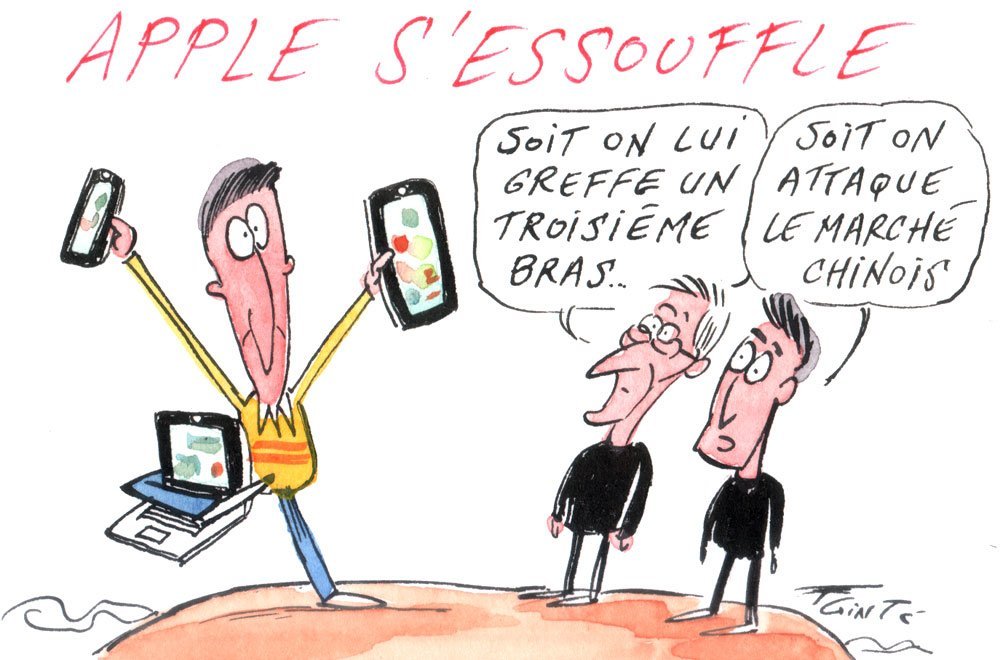 Dessin: Le dessin de François Cointe - Apple sur la crête