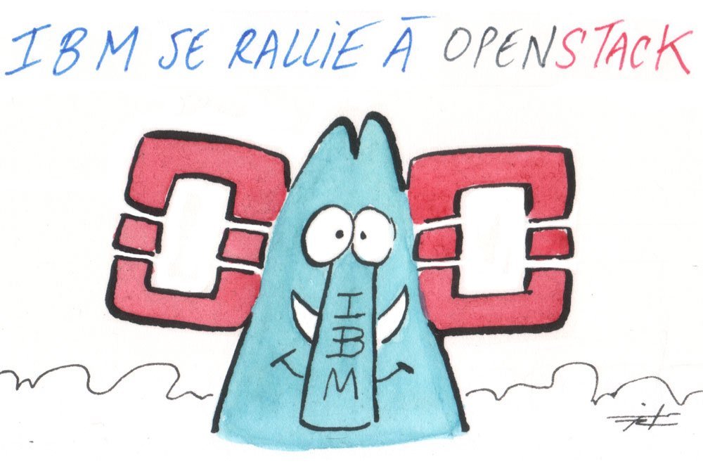 Dessin: Le dessin de François Cointe - IBM et OpenStack