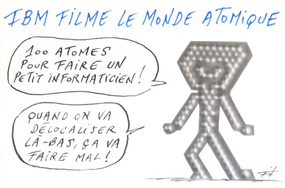 Dessin: Le dessin de François Cointe - IBM atomique 