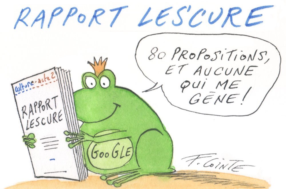 Dessin: Le dessin de François Cointe - Rapport Lescure