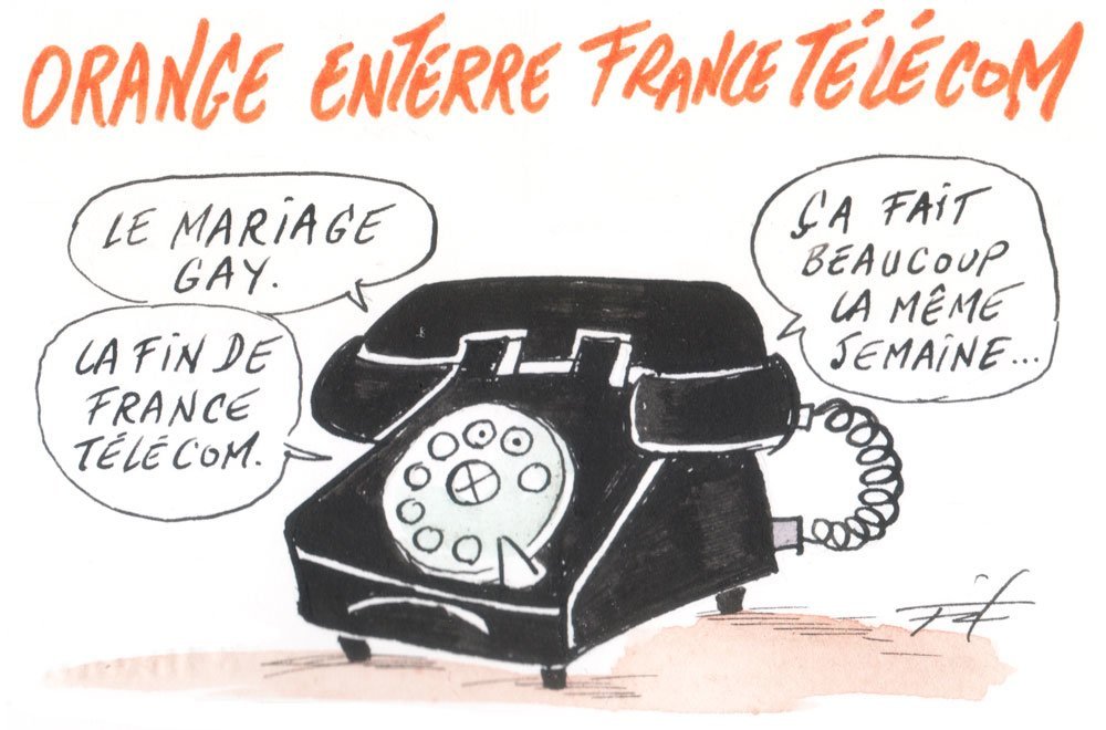 Dessin: Le dessin de François Cointe - Ne m'appellez plus France Telecom