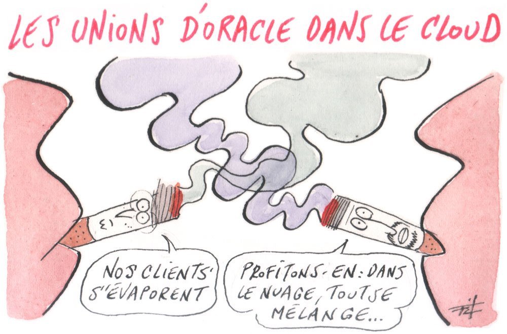 Dessin: Le dessin de François Cointe : Oracle et le nuage