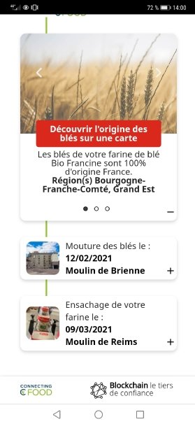 UI de l'application de Francine