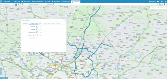 Interface de TourSolver
