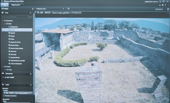 La Casca Longus à Pompéi dans Milestone XProtect