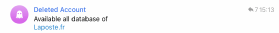 Revendication anonyme sur le canal Telegram du groupe Lapsus$.