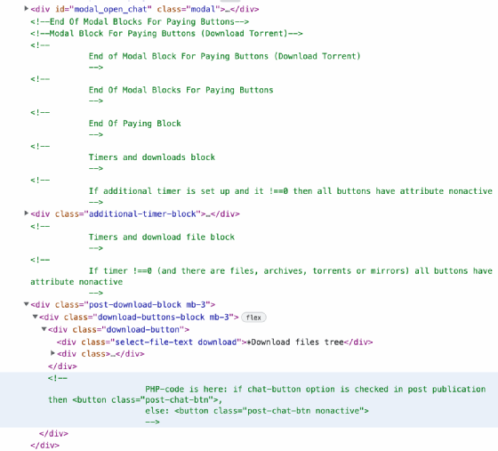Capture d'écran de code suggérant que la divulgation de négociations est une fonctionnalité native de la plateforme LockBit 3.0.
