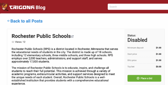 La cyberattaque contre les Rochester Public Schools est survenue début avril. Elle n'a pas encore été revendiquée, mais une revendication a été préparée sur le site vitrine de Trigona.