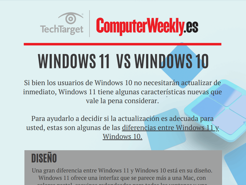 Principales diferencias entre Windows 11 y Windows 10 | Computer Weekly