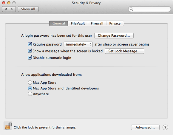 best settings for mac security/privacy