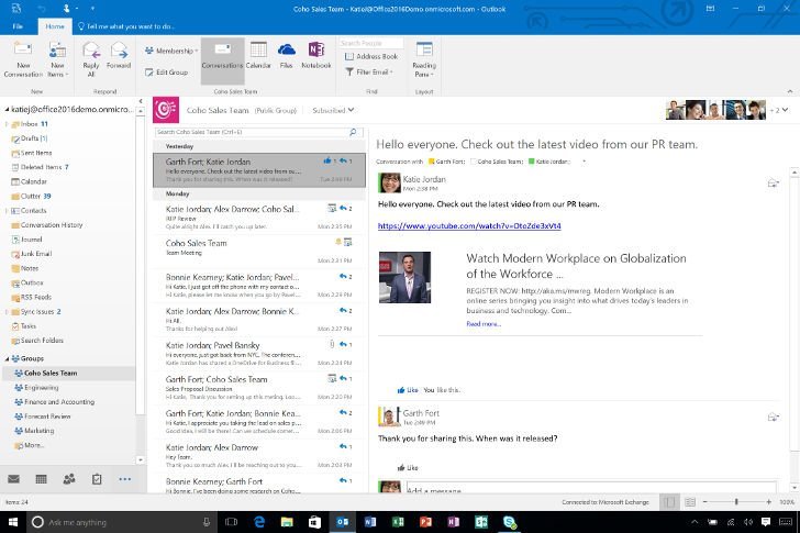 setup outlook 2016 with office 365 microsoft