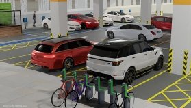 carparks 2 Urban Mobility Hubs will offer electric vehicle charging parking for bikes and Wi Fi access CREDIT APCOA Parking