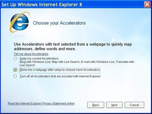 internet explorer 8