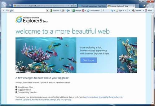 internet explorer 9 compatibility mode