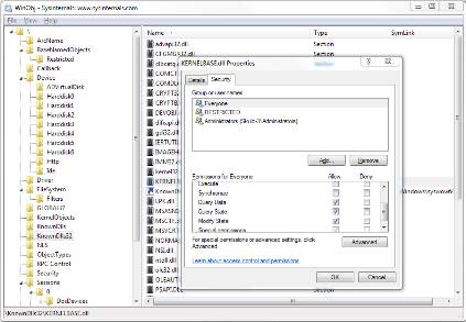 Sysinternals WinObj 2.21