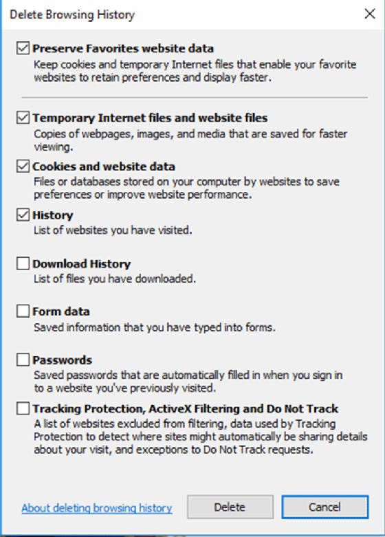 Browser history