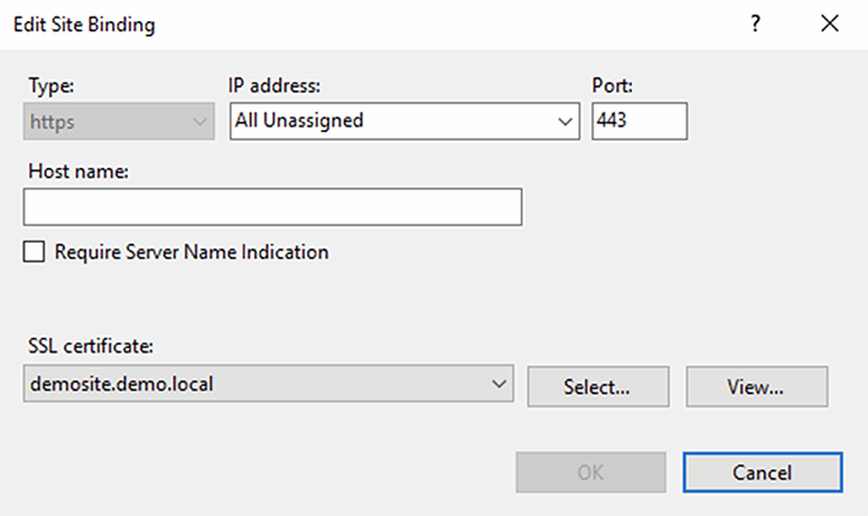 add ssl certificate to iis powershell