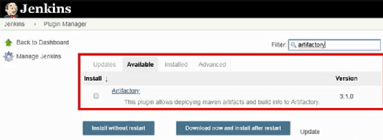 Jenkins Artifactory plugin