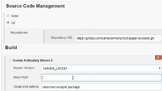 Maven Artifactory config