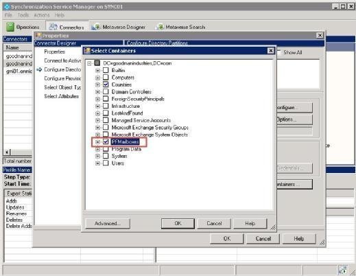 DirSync/Azure AD Sync scopes